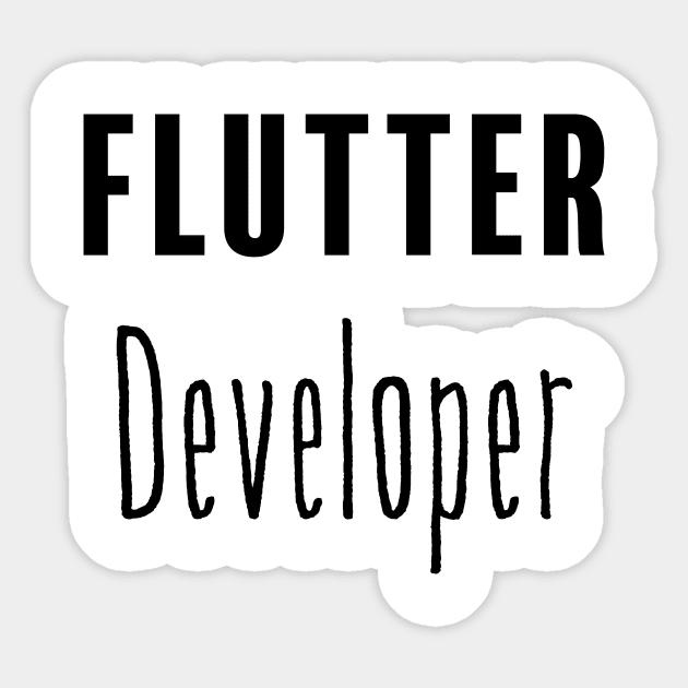 Flutter Developer Sticker by FluentShirt